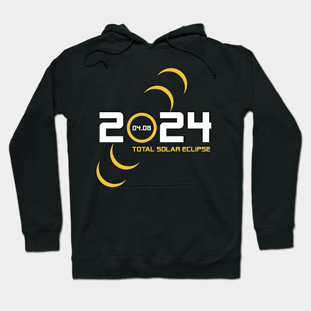 Total Solar Eclipse 2024 April 8th Celestial Eclipse Lover Hoodie by truong-artist-C